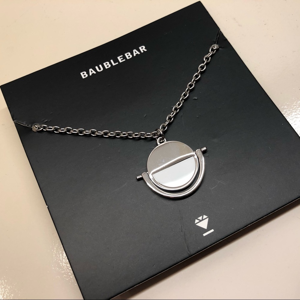 NWT Baublebar Silver Snowfall Necklace